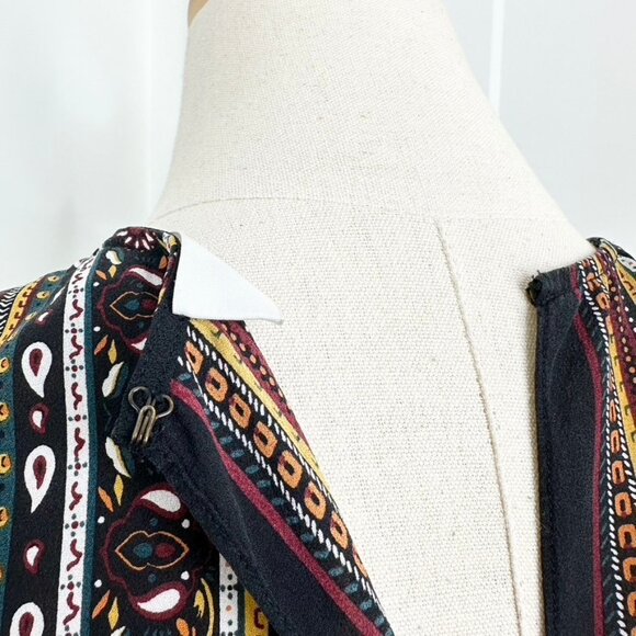 A.L.C. Hartmann Scarf Print Sleeveless Asymmetric Silk Dress Black Size 2 - Picture 9 of 12